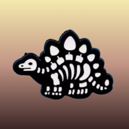 Stegosaurus Dinosaur Bones enamel needle minder