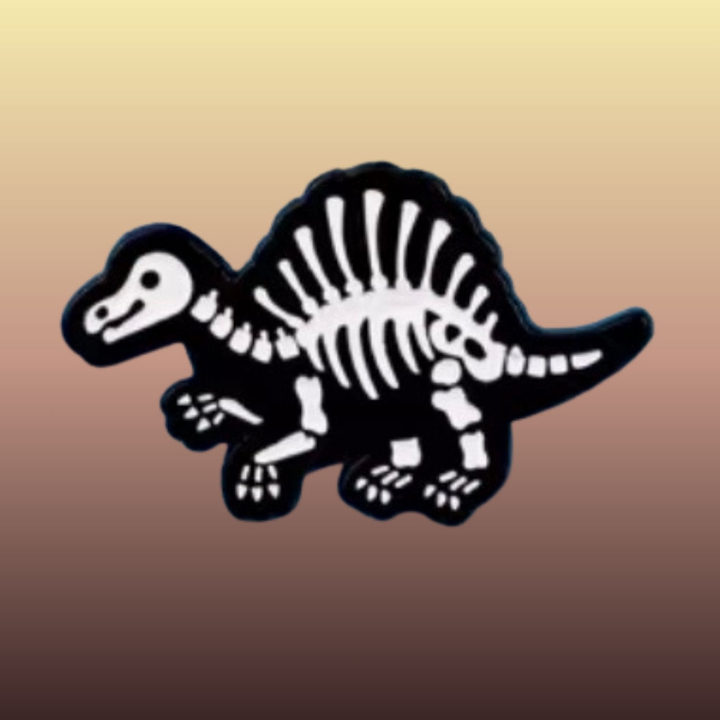 Spinosaurus Dinosaur Bones enamel needle minder