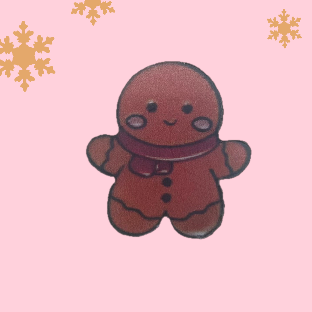 Gingerbread Man acrylic needle minder