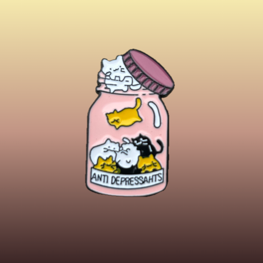Anti Depressants - Cats - enamel needle minder