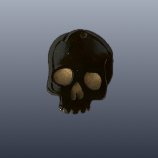 Black Skull acrylic needle minder