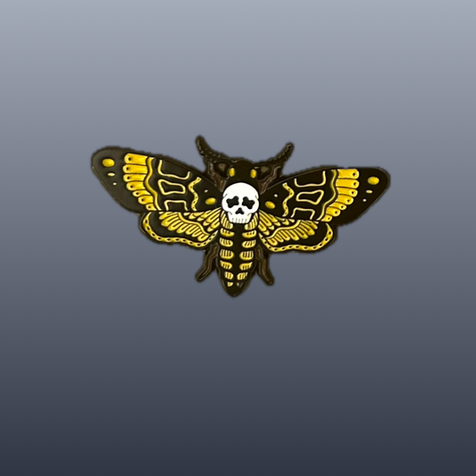Death Moth enamel needle minder