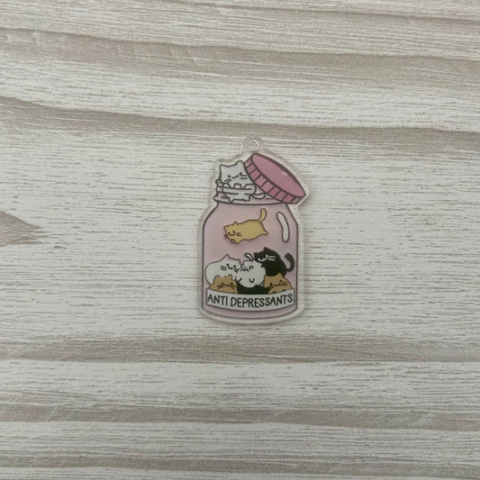 Anti Depressants Cat acrylic needle minder