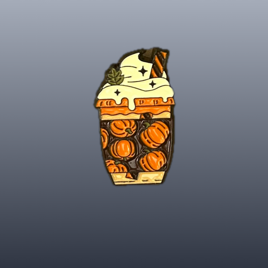 Pumpkin Spice enamel needle minder