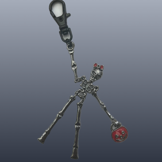 Skeleton scissor fob