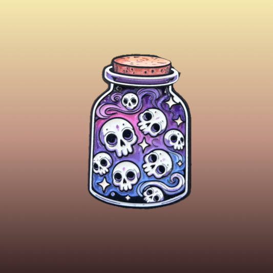 Skull Potion enamel needle minder