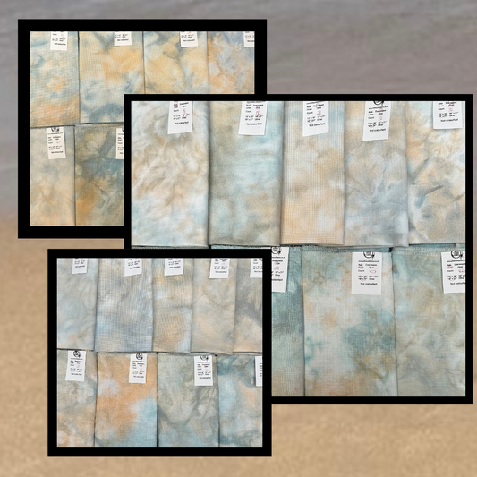Pre Order "The Beach" Hand Dyed Fabric (see full description for price)